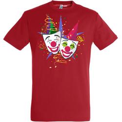 T-shirt kinderen Carnaval Masker | Carnaval | Carnavalskleding Kinderen Baby | Rood | maat 116